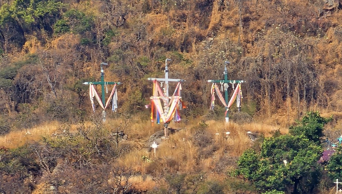 Cruces en los cerros de Chalma