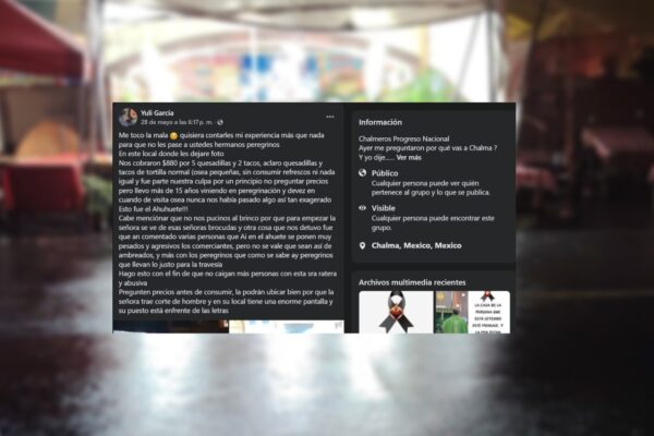 Reportan abuso de precios en puesto de comida en El Ahuehuete, Chalma