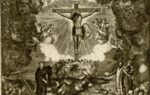 Grabado de la aparición del Señor de Chalma