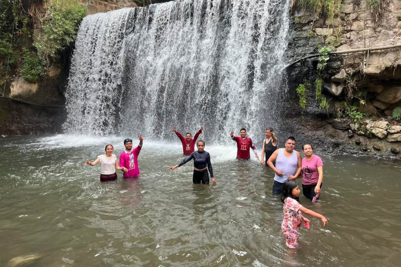 Peregrinos en río de Chalma