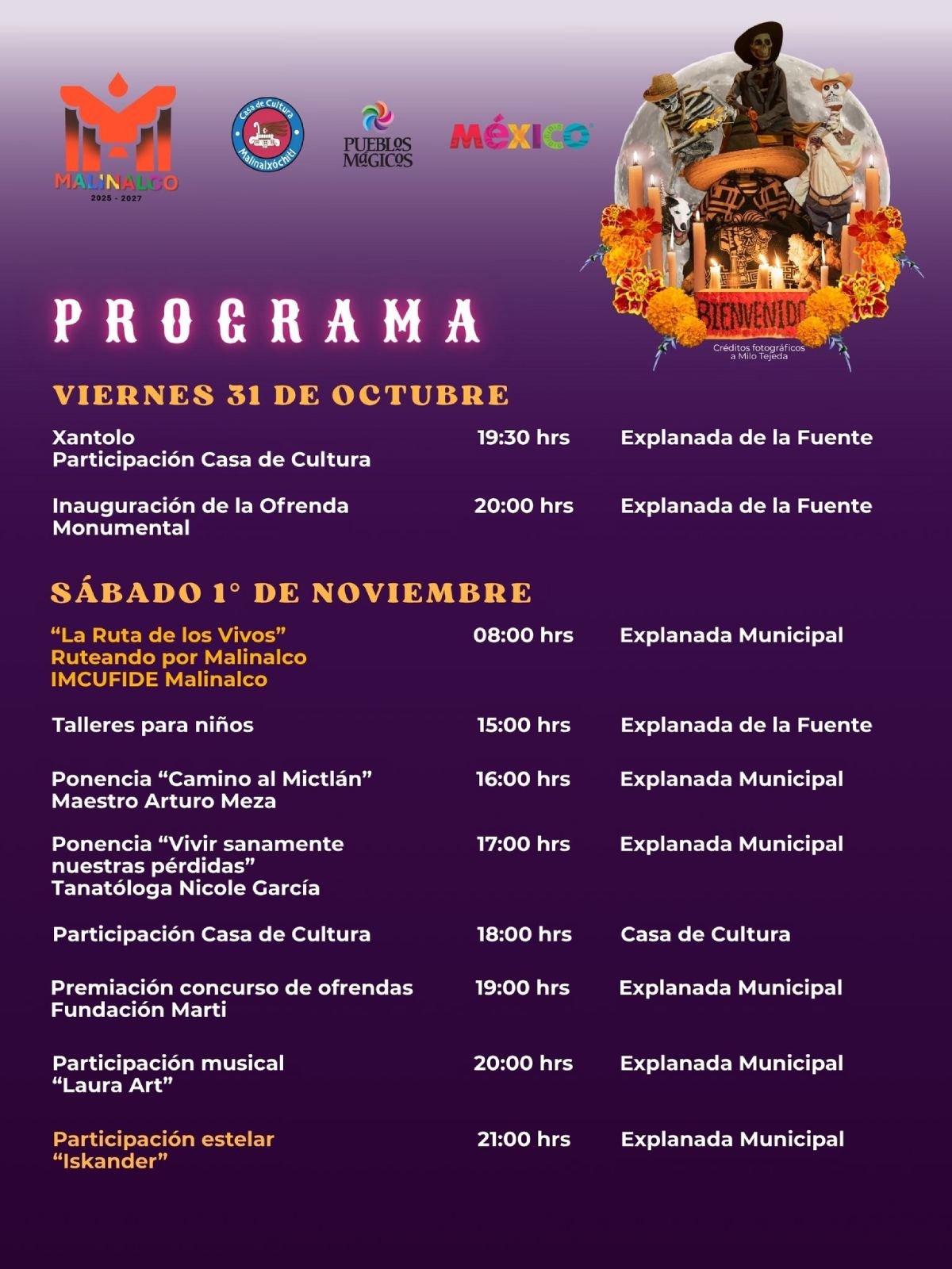 Festival Dia de Muertos MAlinalo
